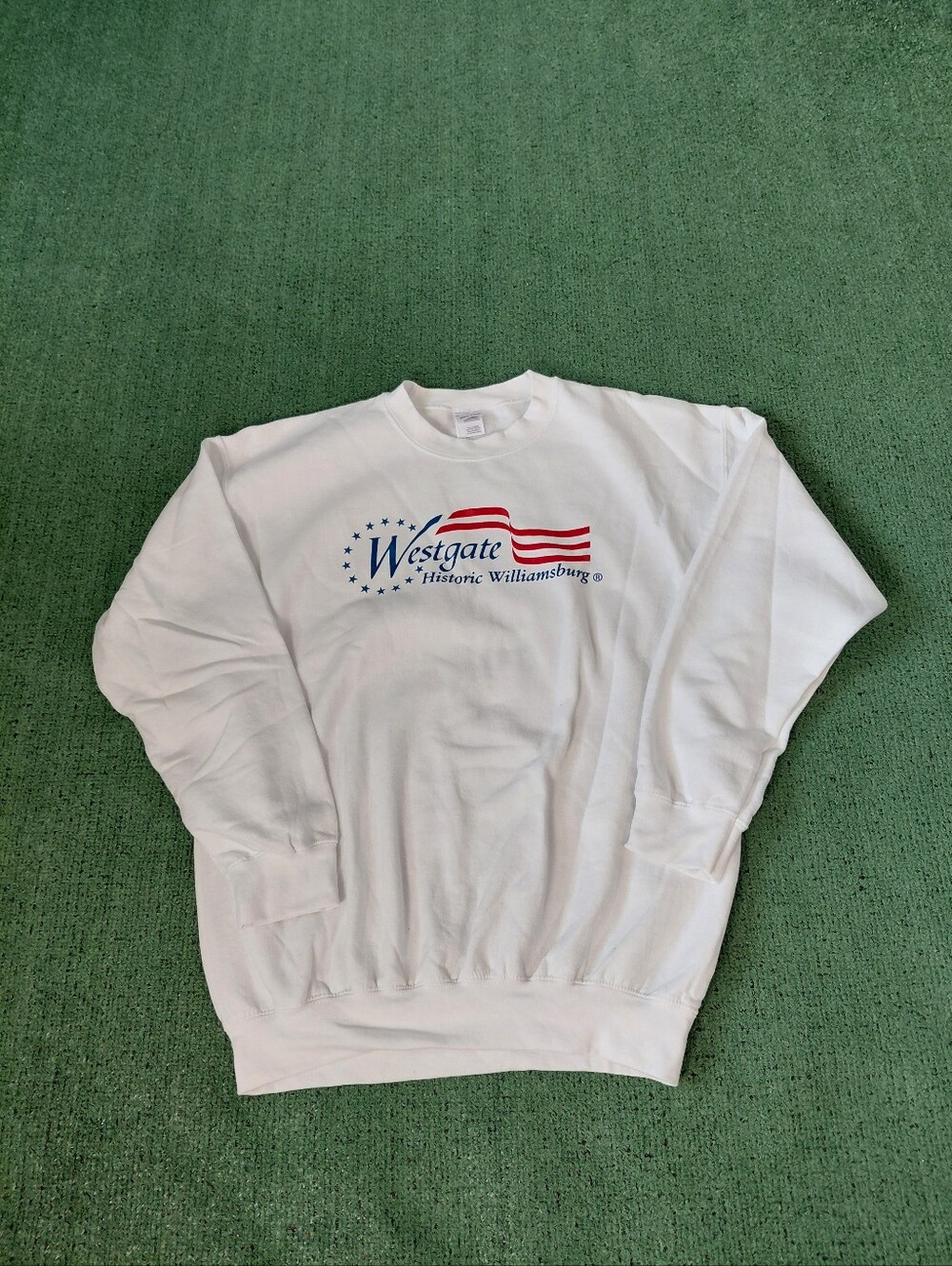 VINTAGE 2006 Westgate Historic Williamsburg Resort Virginia Y2K White Crewneck S